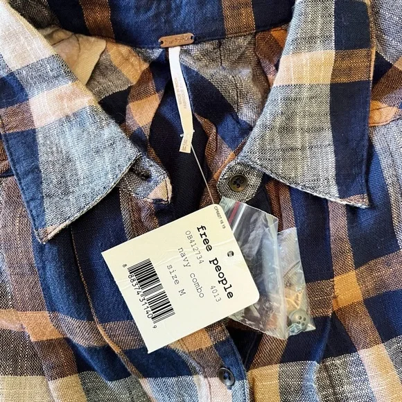 NWT Free People Preppy In Paid Top Medium - Picture 5 of 5